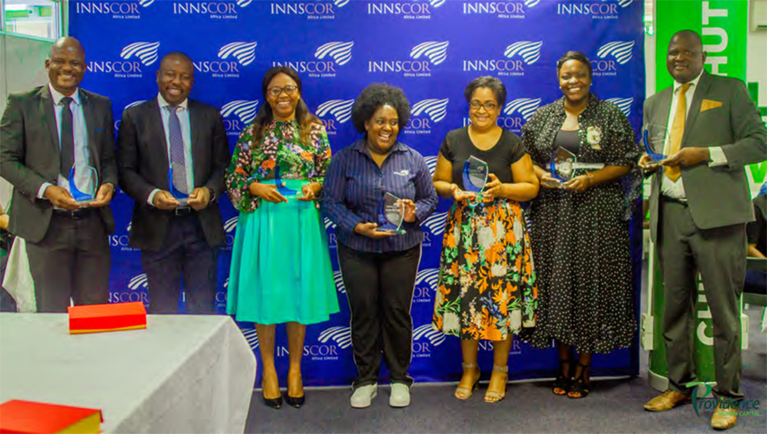 sust11 The Group COVID-19 Champions from left to right: Dr Absolom Dube, Dr Tapiwanashe Kusotera, Mrs Buhle Ndlovu-Maboyi,
Dr Chipo Ndudzo, Sister Jane Vundla. Dr Paidamoyo Ndudzo-Gurupira and Nurse Mr Fungai Chihuri